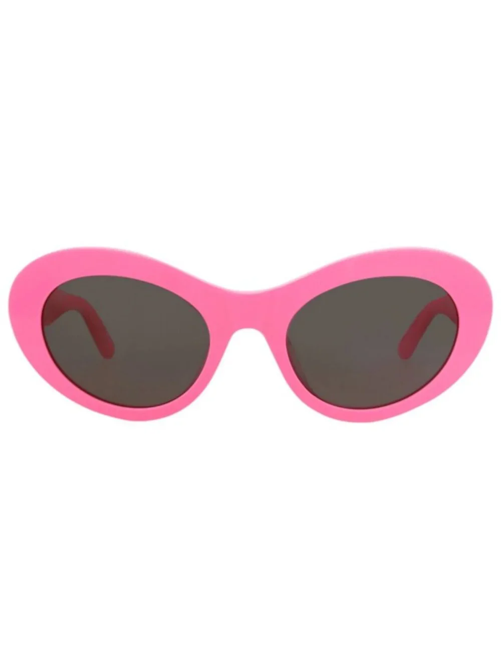 New Balenciaga Women's Sunglasses Round Oval Recycled Acetate Frame Pink Pink